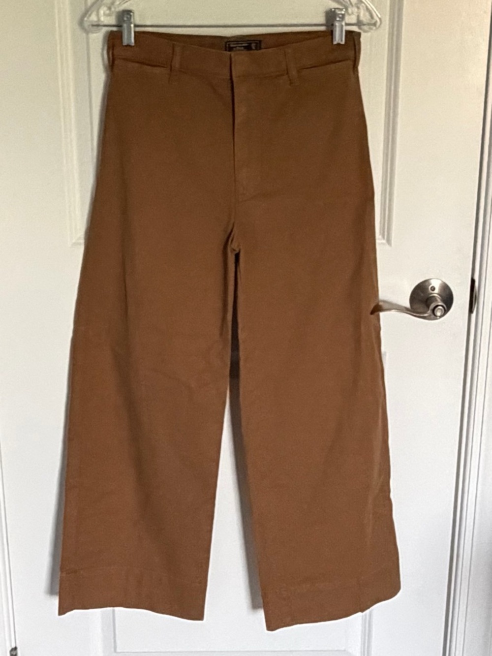 Abercrombie & Fitch Brown Ultra High Rise Cropped Wide Leg Pants 27 54847 - Picture 2 of 10
